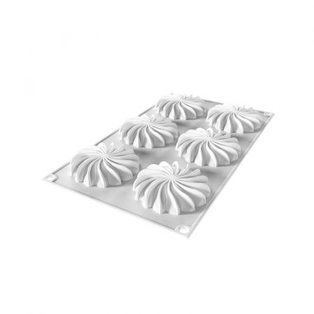 Forme de Silicon Cofetarie - Forma Silicon Decor Top/Insertie Saint Honore  Ø 7.6  x H 1.6 cm, 40 ml
