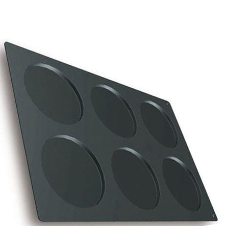 Forme 60x40cm Monoportii, Mignon - Forma Silicon Disco Monoportii Ø 16 x h 1 cm, 6 cavitati, 200 ml (SQ012)