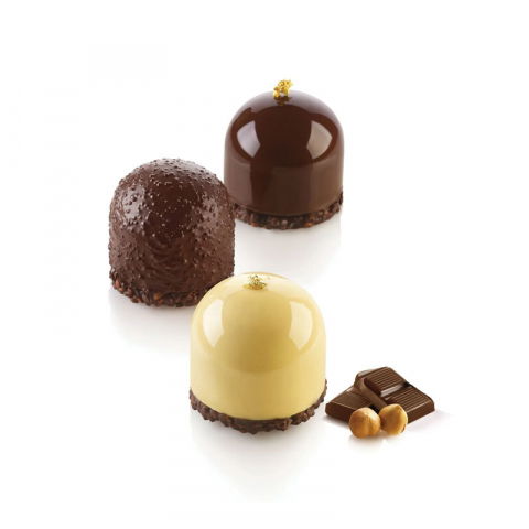 Forme de Silicon Cofetarie - Forma Silicon Dome Ø 6.2 x H 5.2 cm, 8 cavitati, 125 ml