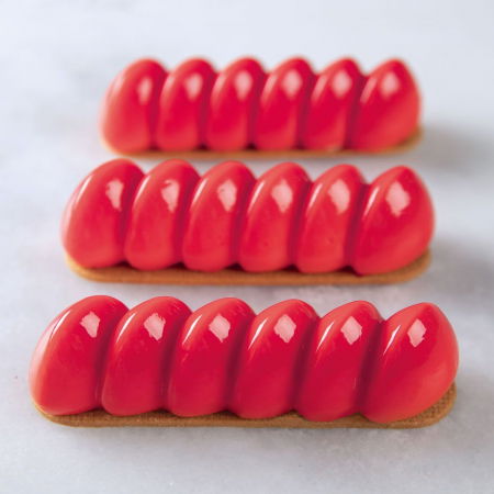 Forme 30x40cm Monoportii, Mignon - Forma Silicon Domino, Monoportii 12.6 x 3.3 x h 3.2 cm, 80 ml, 14 cavitati