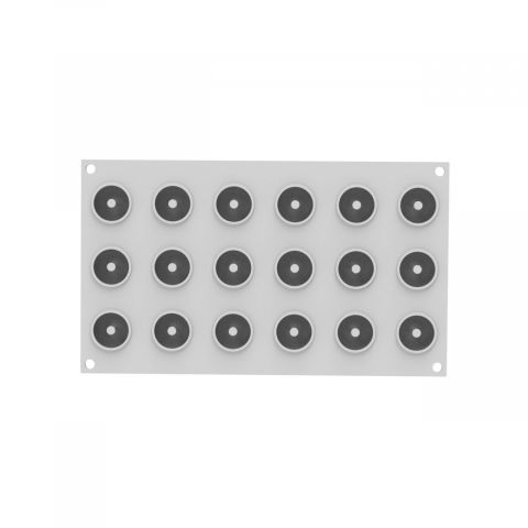 Forma Silicon Donuts Ø 3.4 x H 1.6 cm, 18 cavitati x 12 ml [3]