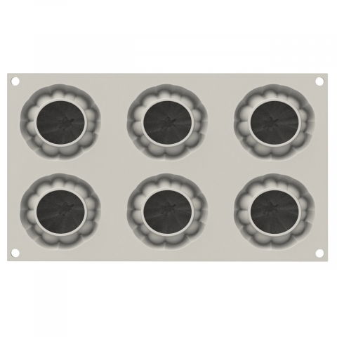 Forma Silicon Dovleac Ø 6.7 x H 5 cm, 6 cavitati x 100 ml [2]
