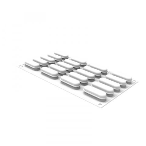 Forme de Silicon Cofetarie - Forma Silicon Eclair XS 14, 5.5 x 1.7 x H 1.7 cm, 20 cavitati x 14 ml