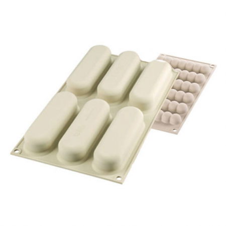 Forma Silicon Ecler Chic 13 x 3.8 x H 4 cm, Kit 2 forme x 6 cavitati x 140 ml [2]