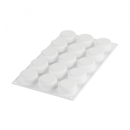 Forme de Silicon Cofetarie - Forma Silicon Essenziale Ø 4.5 x h 2 cm, 15 cavitati