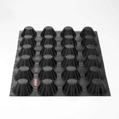 Forma Silicon Fiberform 60x40cm 24 cavit. Brioche Ø 8 x H 4 cm, 100 ml [3]