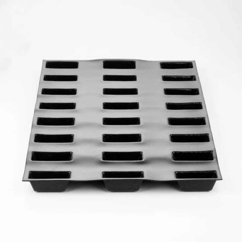 Forme Silicon Microforate - Forma Silicon Fiberform 60x40cm 24 cavit. Dreptunghi 8 x 3 x H 3 cm, 55 ml
