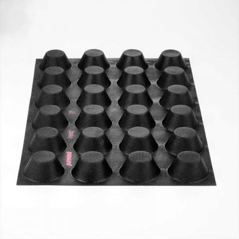Forma Silicon Fiberform 60x40cm 24 cavit. Muffin Ø 8 x H 4 cm, 110 ml [2]