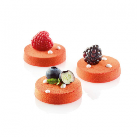 Forme 60x40cm Monoportii, Mignon - Forma Silicon Florentine Mignon Ø 4.5 x H 1 cm, 70 cavitati, 15 ml (SQ050)