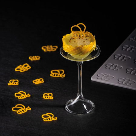 Forme de Silicon Cofetarie - Forma Silicon Gourmand Albinuta Ø 2, 2.5, 3 x H 0.15 cm, 52 cavitati