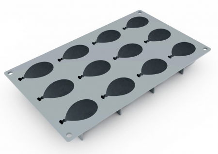 Forma Silicon Gourmand Baloane 6.6 x 4.3 x H 3.4 cm, 12 cavitati [2]