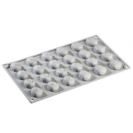 Forme de Silicon Cofetarie - Forma Silicon Gourmand Castane 3.1 x 2.7 x H 1.6 cm, 24 cavitati