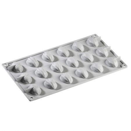 Forme de Silicon Cofetarie - Forma Silicon Gourmand Coji Nuca 3.8 x 2.8 x H 1.6 cm, 18 cavitati