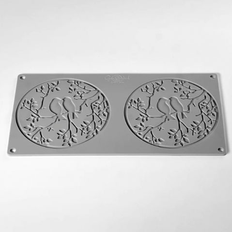 Forme Silicon pentru Decor si Plating - Forma Silicon Gourmand Me&You Ø 14 x H 2 cm, 2 cavitati