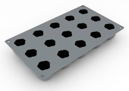 Forme de Silicon Cofetarie - Forma Silicon Gourmand Mere Ø 4.5 x H 3.75 cm, 15 cavitati