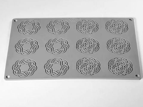 Forme Silicon pentru Decor si Plating - Forma Silicon Gourmand Optica 2 modele Ø 5.5 x H 2 cm, 12 cavitati