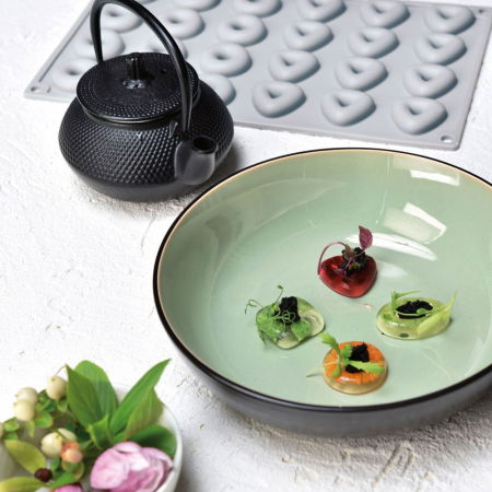 Forma Silicon Gourmand Oval 4 x 2.8 x H 1 cm/Patrat 3.1 x 3.1 x H 1 cm, 24 cavitati [3]