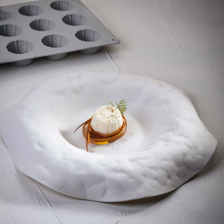 Forme de Silicon Cofetarie - Forma Silicon Gourmand Ricotta Ø 4.25 x H 2.3 cm, 15 cavitati