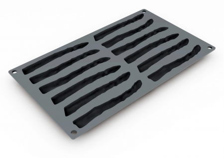 Oferta Cantitate - Forma Silicon Gourmand Sparanghel 12.9 x 1.9 x H 1.4 cm, 12 cavitati