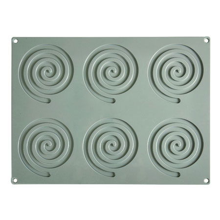 Forme de Silicon Cofetarie - Forma Silicon Gourmand Spirala Ø 12 x H 0.35 cm, 6 cavitati