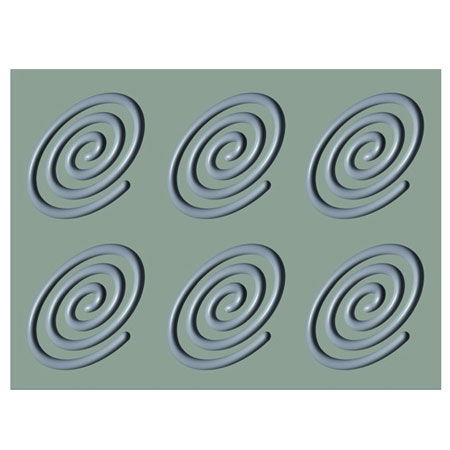 Forme de Silicon Cofetarie - Forma Silicon Gourmand Spirala Oval 13.8 x 9.5 x H 0.6 cm, 6 cavitati