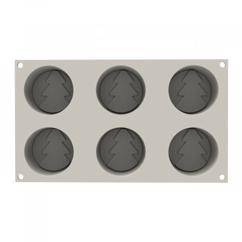 Forma Silicon Iarna Ø 7 x H 3 cm, 6 cavitati x 108 ml [2]