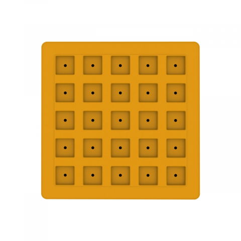 Forma Silicon Ice Cub 3 x 3 x H 3 cm, 25 cavitati x 26 ml, Set 2 buc [2]