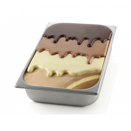 Matrite, Forme Inghetata, Gelaterie - Forma Silicon IceCream - Choco Gel - Set 2 x forme 28.6 x 22.3 x H 2.3 cm