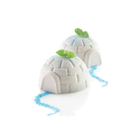 Forme de Silicon Cofetarie - Forma Silicon Igloo Ø 7.6 x H 4.2 cm, 6 cavitati x 115 ml