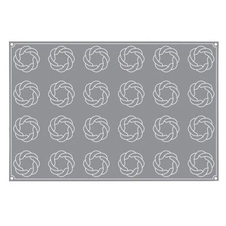 Forma Pavoflex 60x40 cm Impletitura Ø7xh4 cm, 24 cavitati, 130 ml [2]