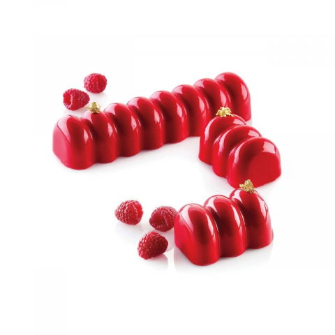 Forme 60x40cm Monoportii, Mignon - Forma Silicon Infinity Monoportii 33.6 x 4.7 x H 4 cm, 8 cavitati, 480 ml (SQ072)