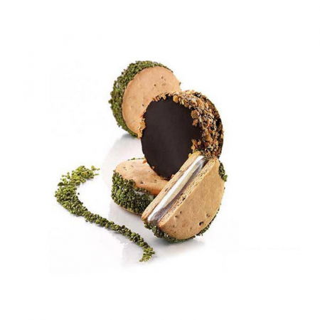 Matrite, Forme Inghetata, Gelaterie - Forma Silicon Inghetata Discotto, 2 forme silicon x 6 cav. Ø 7.65 x H 2.5 cm, 114 ml (BISC02-SF120)