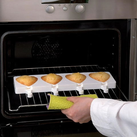 Forma Silicon Inghetata Heart IC, 2 forme silicon x 4 cav. 9.1 x 8.5 x H 2.3 cm, 96 ml [5]