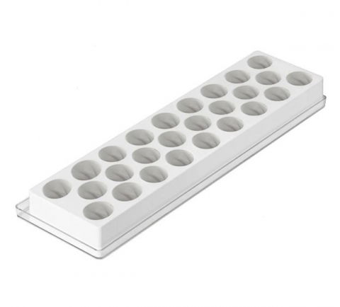 Matrite, Forme Inghetata, Gelaterie - Forma Silicon Inghetata / Mignon Fiamma Ø 3 x H 3.5 cm, 26 cavitati, 12.5 ml