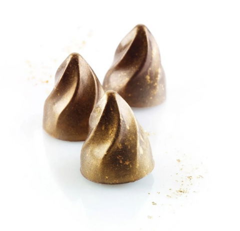 Matrite, Forme Inghetata, Gelaterie - Forma Silicon Inghetata / Mignon Fiamma Ø 3 x H 3.5 cm, 26 cavitati, 12.5 ml