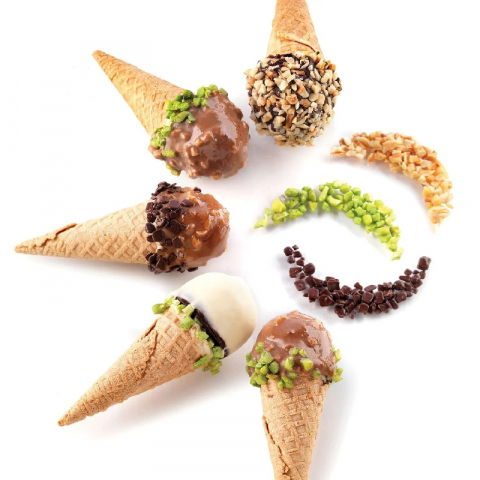 Cofetarie - Ustensile - Forma Silicon Inghetata / Mignon Kono, 3 forme silicon x 26 cavitati Ø 3 x H 2.2 cm, 10.5 ml