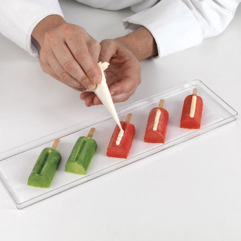 Forma Silicon Inghetata Mini Chic GEL05M, 4 cavitati x 7 x 3.2 x H 2.2 cm, 38 ml, 50 bastonase [7]