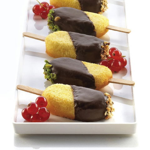 Forma Silicon Inghetata Mini Clasica GEL01M, 4 cavitati x Ø 7.3 x H 3.8 cm, 37 ml, 50 bastonase [3]