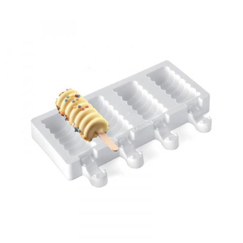 Forma Silicon Inghetata Mini Tango GEL04M, 4 cavitati x 9.1 x 8.5 x H 2.3 cm, 36 ml, 50 bastonase [3]