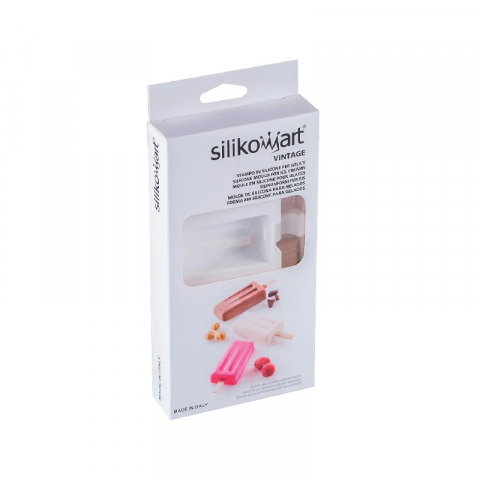 Forma Silicon Inghetata Mini Vintage GEL10M, 4 cavitati x 3.7 x 7 x H 1.8 cm, 37 ml, 50 bastonase [3]