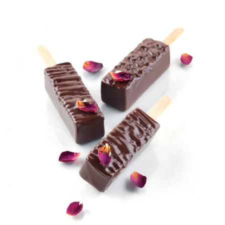 Matrite, Forme Inghetata, Gelaterie - Forma Silicon Inghetata / Monoportie Bar 6 x 2 x H 2 cm, 2 x 5 cavitati, 24 ml