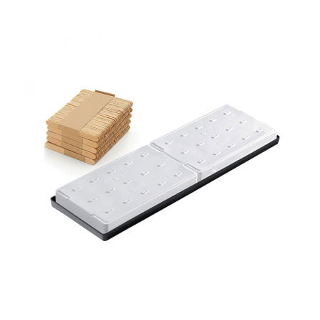 Matrite, Forme Inghetata, Gelaterie - Forma Silicon Inghetata / Monoportie Kube 2 x 2 x H 2 cm, 2 x 15 cavitati, 8 ml