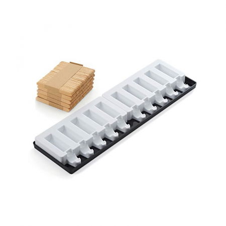 Matrite, Forme Inghetata, Gelaterie - Forma Silicon Inghetata / Monoportie Pick 6 x 2 x H 1.8 cm, 2 x 5 cavitati, 22 ml