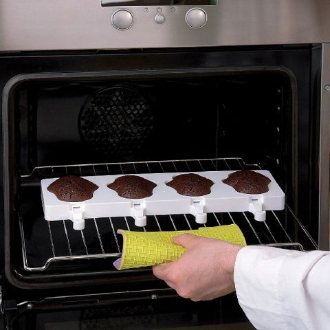 Forma Silicon Inghetata Paw, 2 forme silicon x 4 cav. 8.9 x 8.4 x H 2.4 cm, 98 ml, 50 bastonase [2]