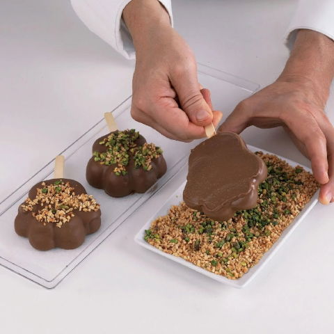 Forma Silicon Inghetata Paw, 2 forme silicon x 4 cav. 8.9 x 8.4 x H 2.4 cm, 98 ml, 50 bastonase [8]