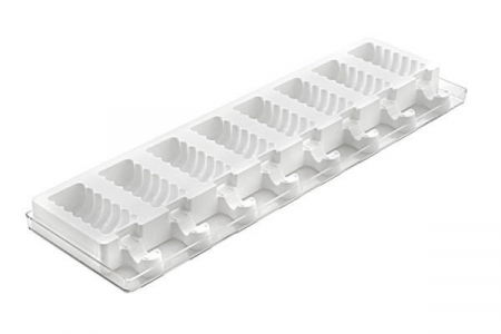 Matrite, Forme Inghetata, Gelaterie - Forma Silicon Inghetata Tango Mini, 2 forme x 8 cavitati 6.7 x 3.2 x H 2.2 cm