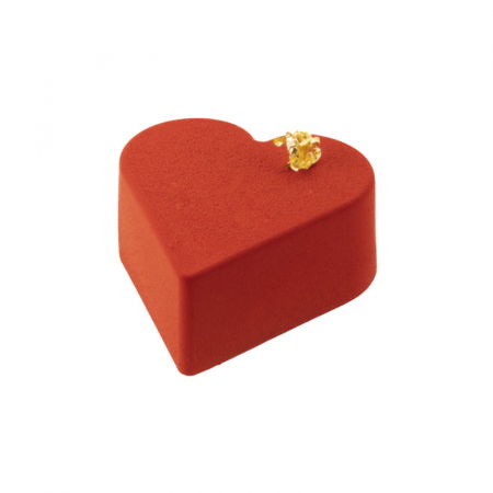 Forme 60x40cm Monoportii, Mignon - Forma Silicon Inima 9.5 x 8.8 x H 4 cm, 21 cavitati, (SQ087)