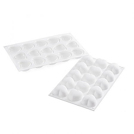 Forma Silicon Inima Cupido Ø 4.5 x H 2.4 cm, 15 cavitati, 30 ml [3]