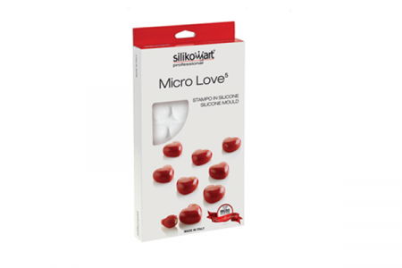 Forme 17.5x30cm Monoportii, Mignon - Forma Silicon Micro Inima Love Ø 2.5 x H 1.37 cm, 35 cavitati, 5 ml