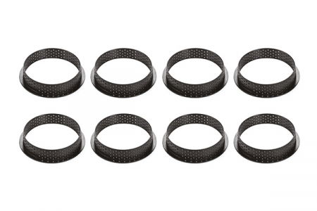 Set Tarte Ø8 cm Honore, 8 Rame Microforate + Forma Silicon 8 cavitati [2]